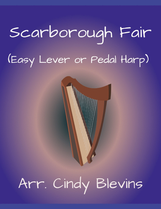 Scarborough Fair, for Easy Harp (Lap Harp Friendly)