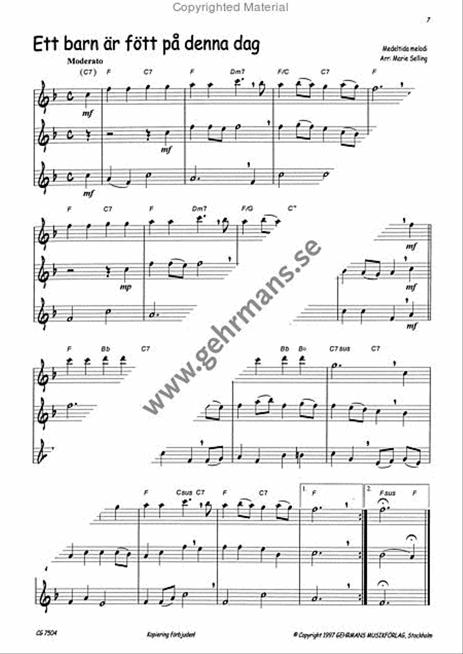 Julflojt Flute Duet scores gallery preview page 5