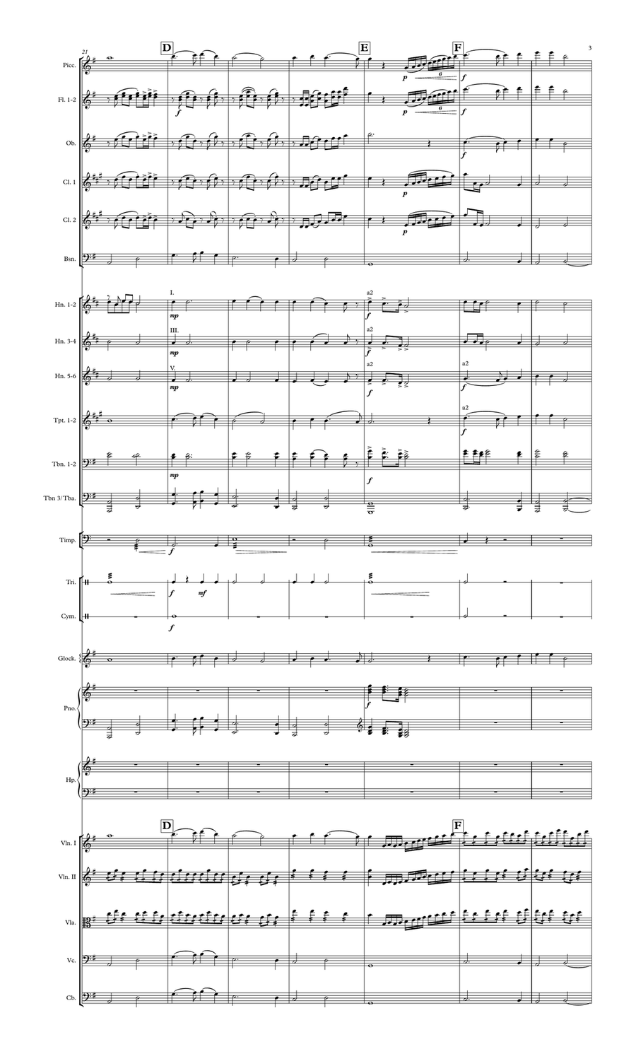 In The Bleak Midwinter Full Orchestra scores gallery preview page 3
