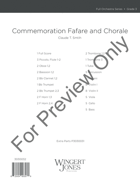 Commemoration Fanfare and Chorale