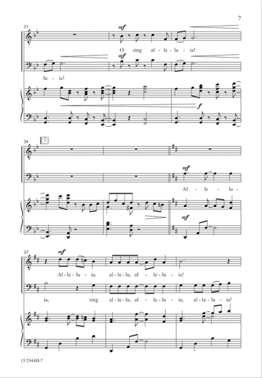 A Festive Alleluia TB scores gallery preview page 7