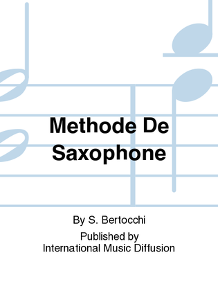Methode De Saxophone