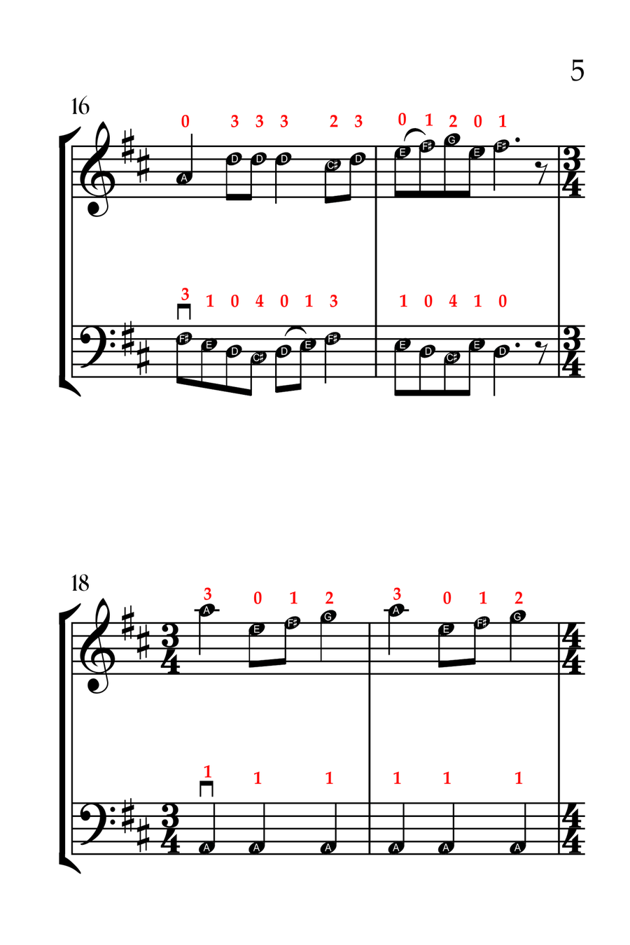 The Twelve Days of Christmas (VIOLIN AND CELLO - EASY LEVEL) String Duet scores gallery preview page 6