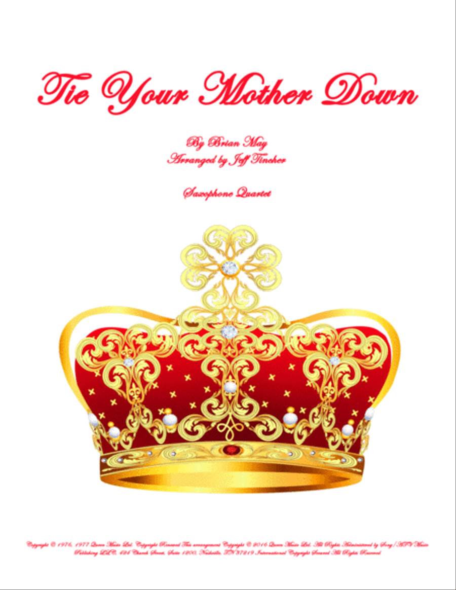 Tie Your Mother Down Woodwind Quartet scores gallery preview page 1