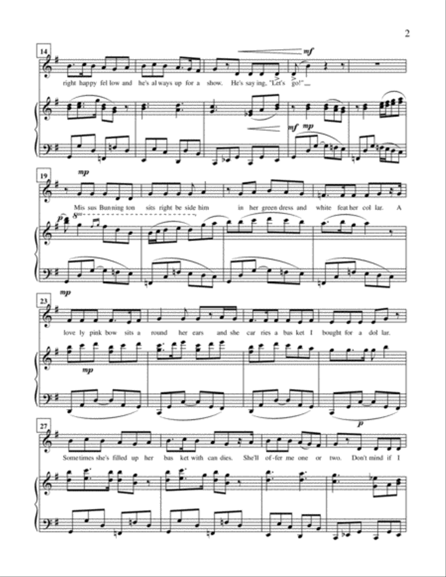 Mr. Duckworth and Mrs. Bunnington - from Bad Moods And Seven Other Super Reasons To Sing A Silly Son Voice Solo scores gallery preview page 3