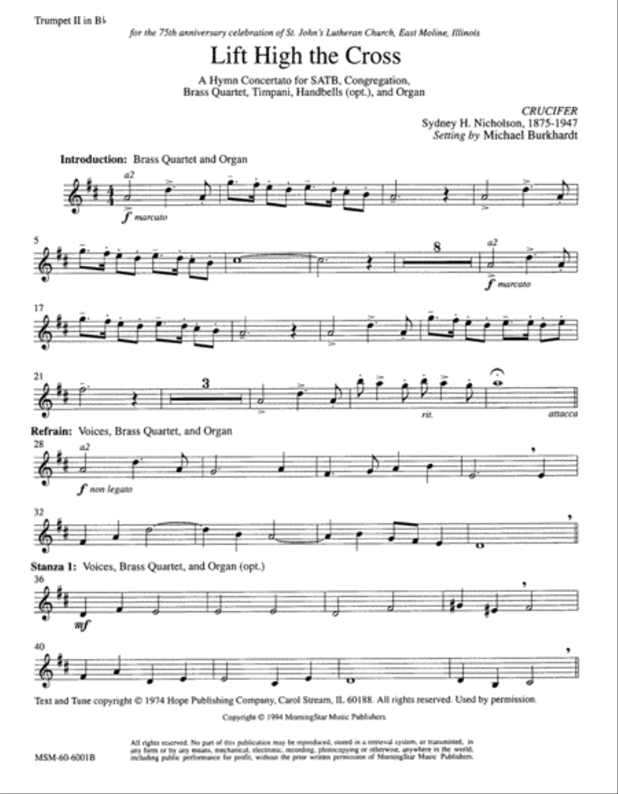 Lift High the Cross Choir scores gallery preview page 3