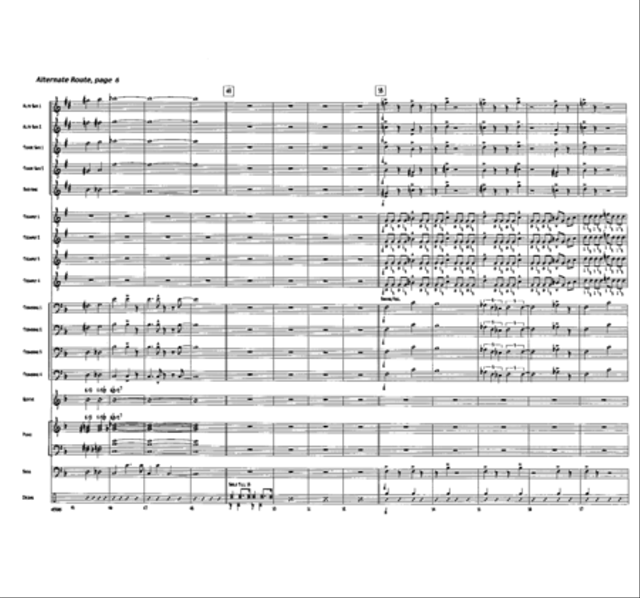 Alternate Route Alternate Route Jazz Ensemble scores gallery preview page 6
