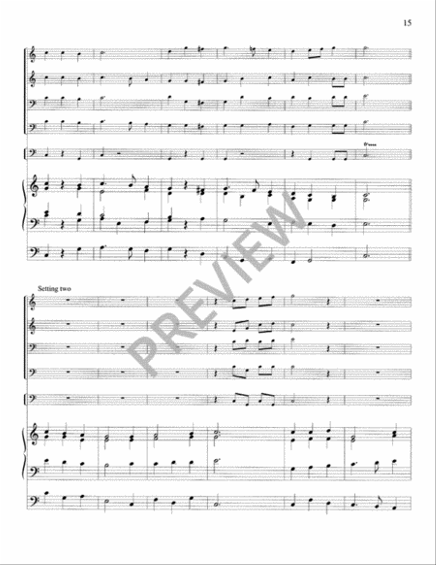 Festival Hymns for Organ, Brass, and Timpani - Volume 2, Easter Trombone scores gallery preview page 17