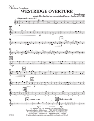 Westridge Overture - Baritone Sax 5