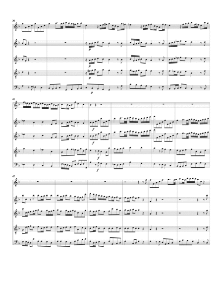Concerto for oboe and string orchestra, Op.7, no.9 (Arrangement for 5 recorders)