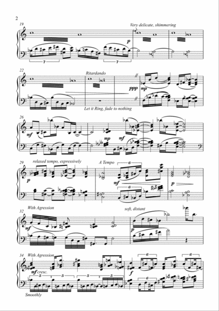 Piano Sonata No.2 Piano Solo scores gallery preview page 2