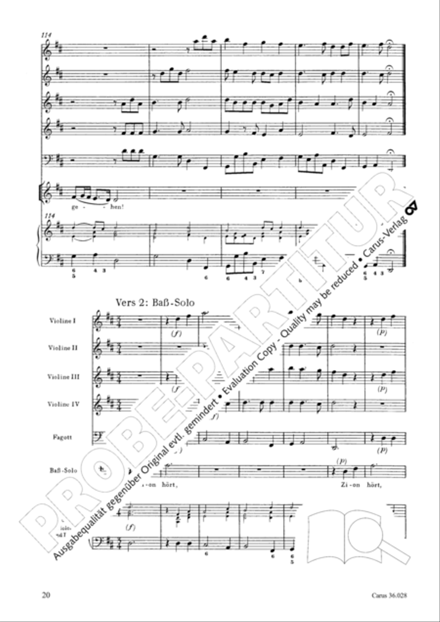 Wake, o wake and hear the voices 3-Part scores gallery preview page 20
