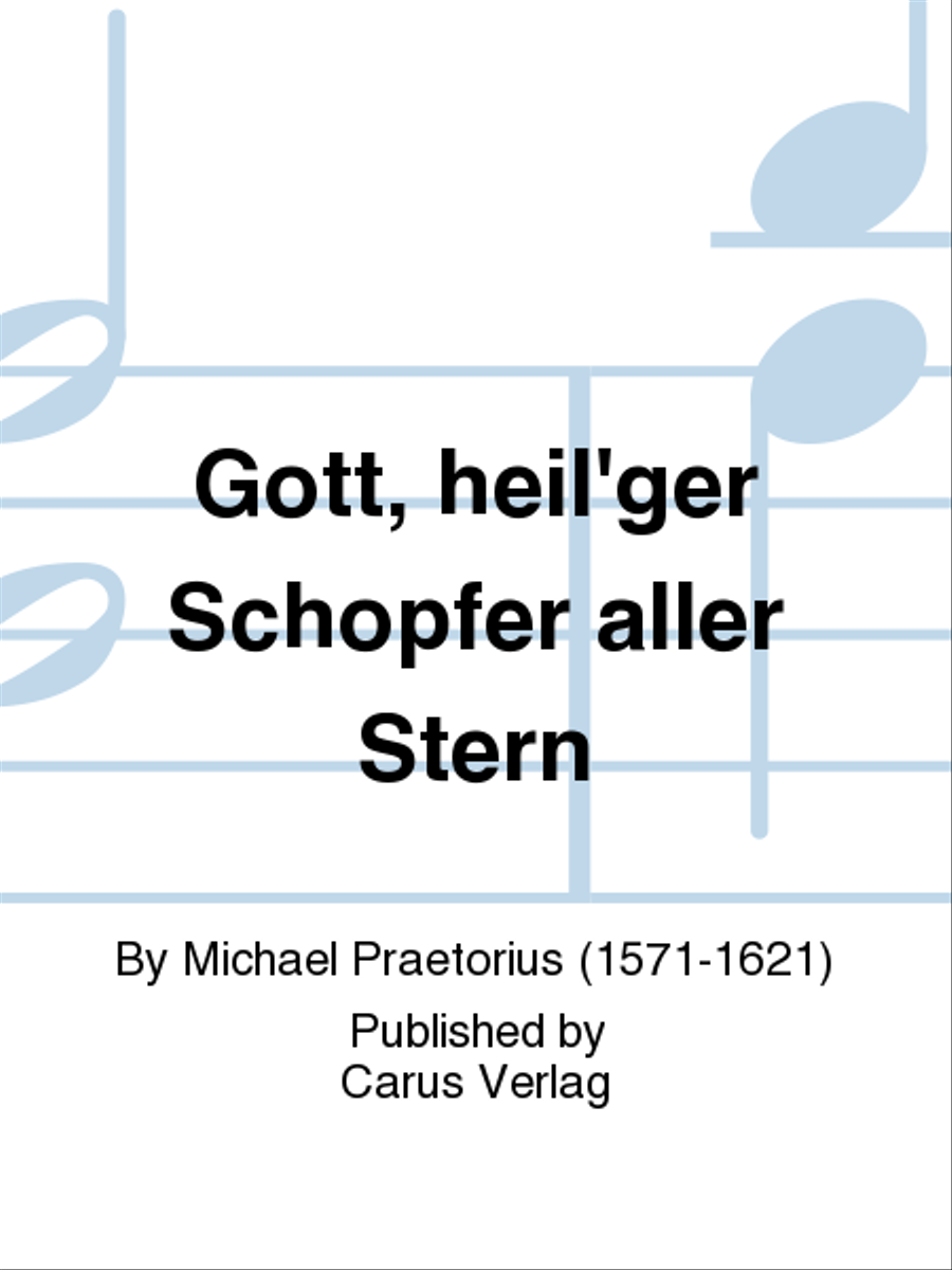 Gott, heil'ger Schopfer aller Stern 4-Part scores gallery preview page 1
