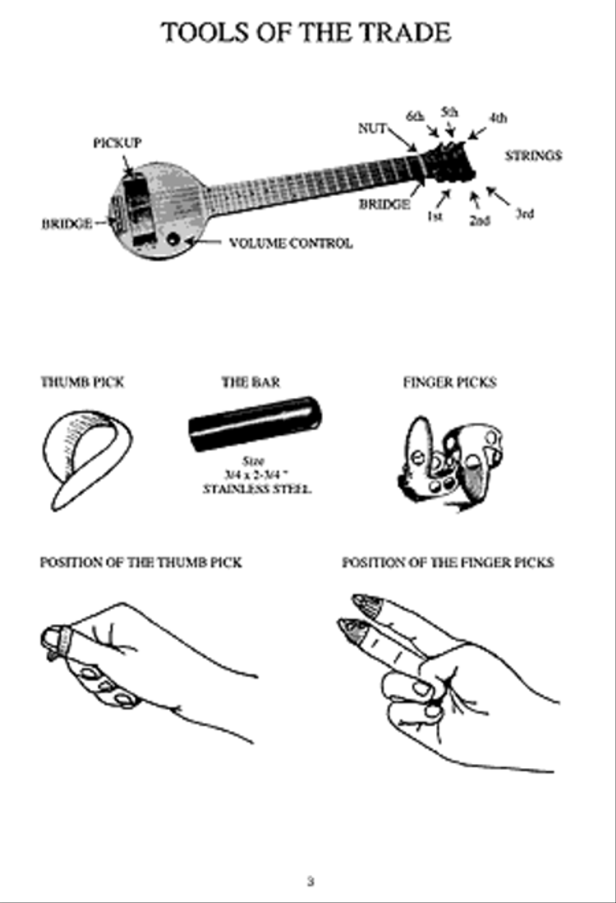 Basic C6th Nonpedal Lap Steel Method Guitar scores gallery preview page 6
