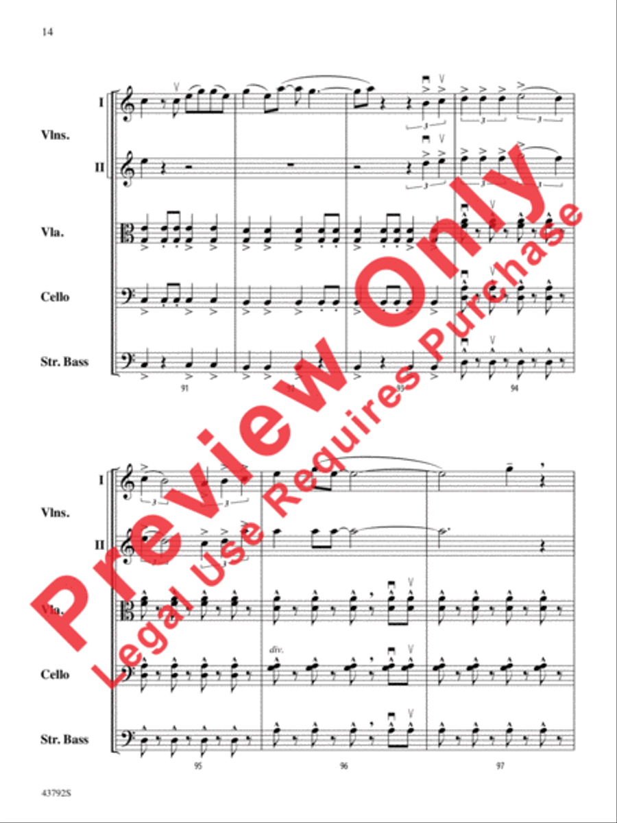I Don't Want to Miss a Thing String Orchestra scores gallery preview page 33