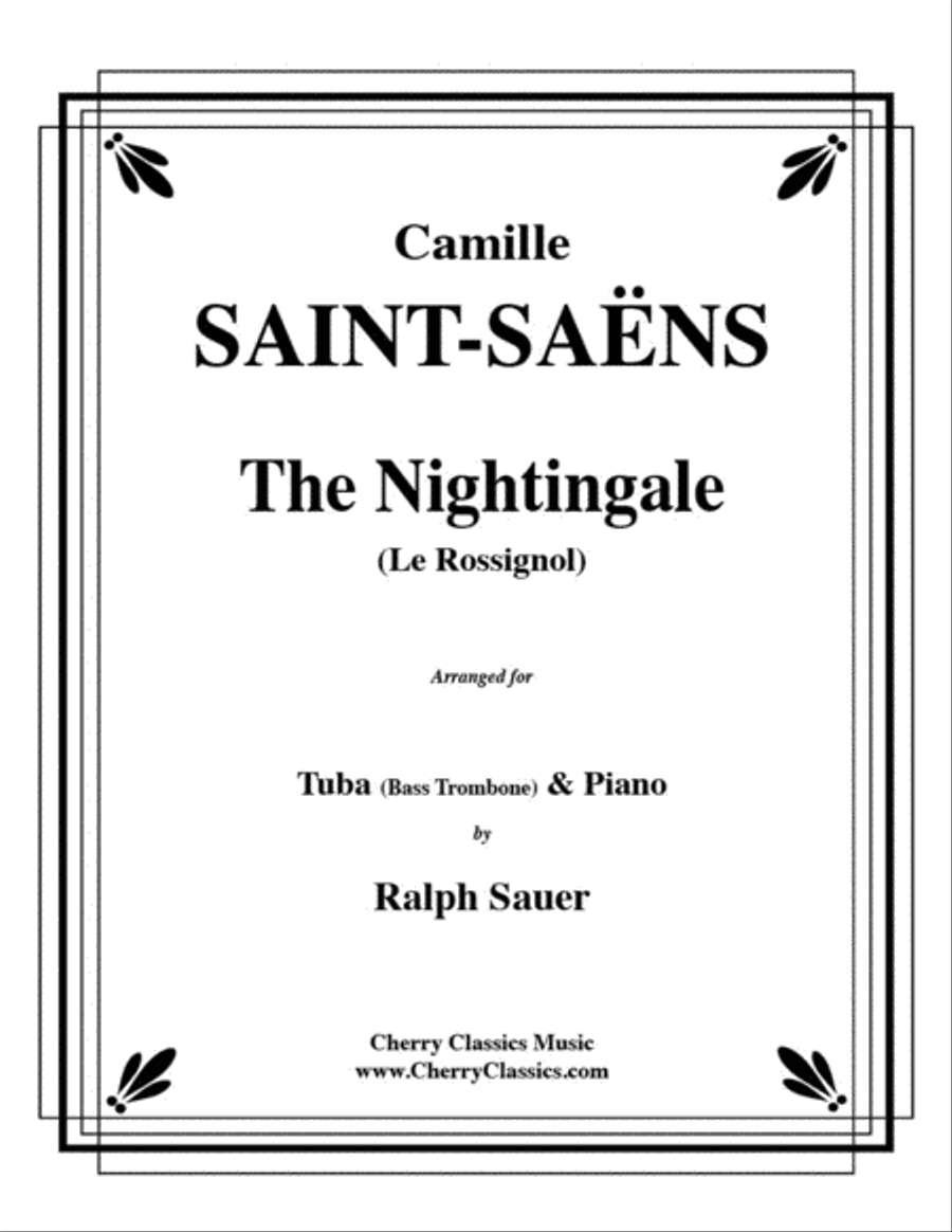 The Nightingale (Le Rossignol) for Trombone & Piano Piano Accompaniment scores gallery preview page 1