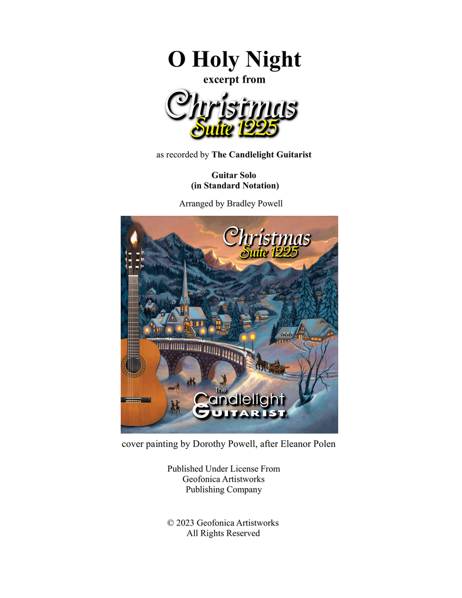 O Holy Night Acoustic Guitar scores gallery preview page 1