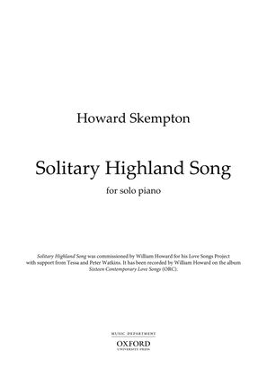 Book cover for Solitary Highland Song