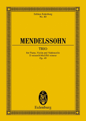 Book cover for Piano Trio D minor