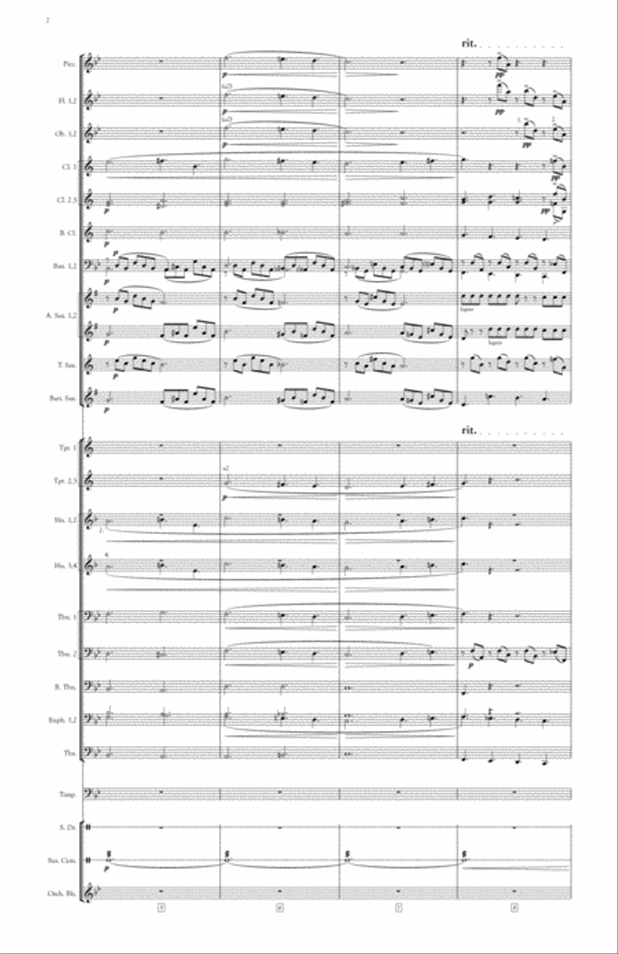 Nocturne, No.5 - John Field arranged for symphonic band by Jason McChristian Concert Band scores gallery preview page 4