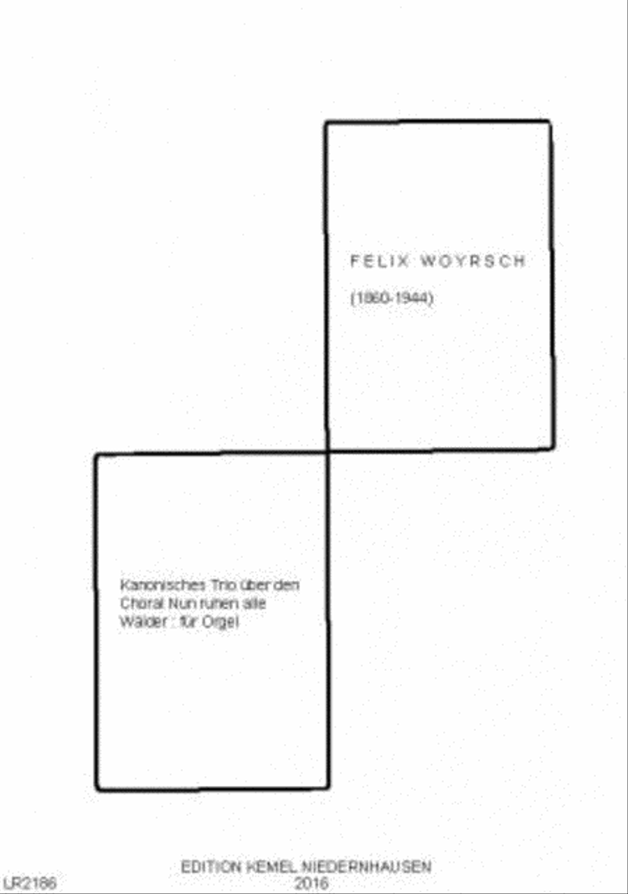 Kanonisches Trio über den Choral Nun ruhen alle Wälder Choir scores gallery preview page 1