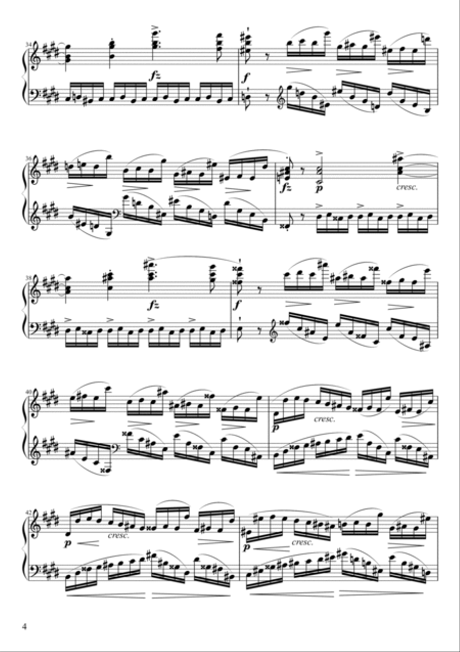 Etude Opus 10 No. 4 in C# Minor Piano Method scores gallery preview page 4