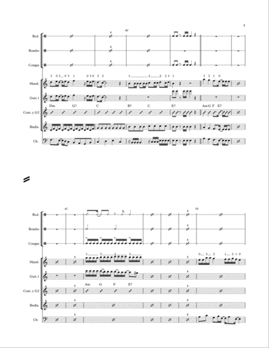 Moliendo Café para Orquesta típica venezolana Small Ensemble scores gallery preview page 5