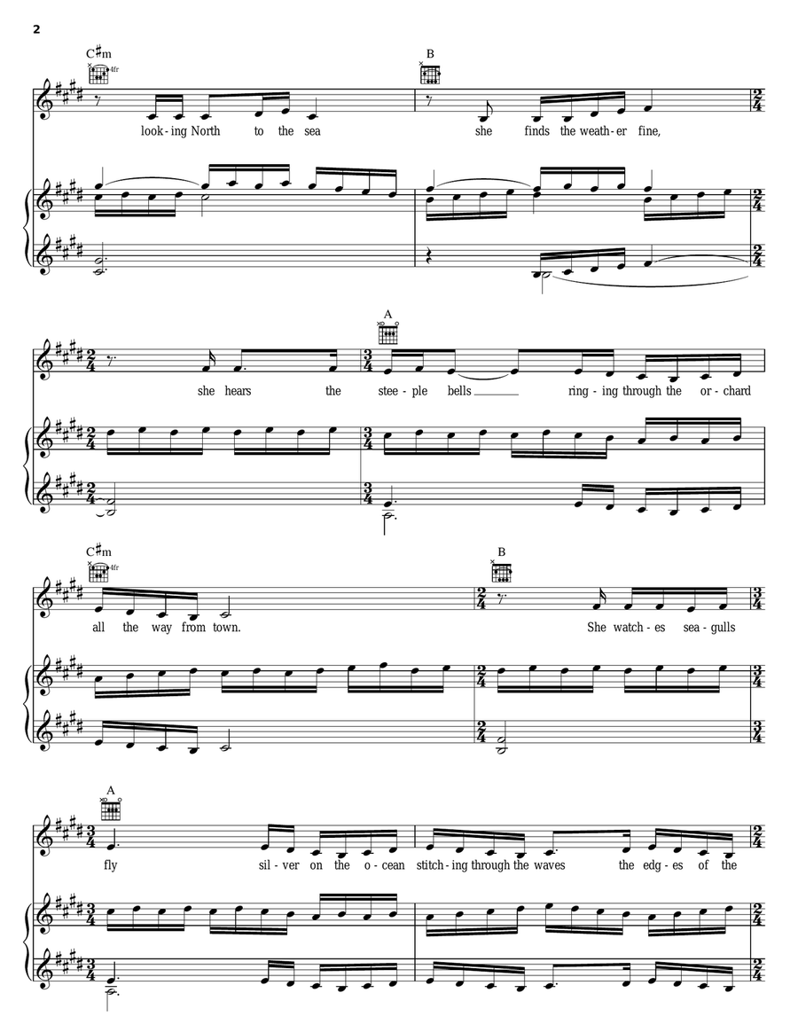 Albatross Piano, Vocal, Guitar scores gallery preview page 2