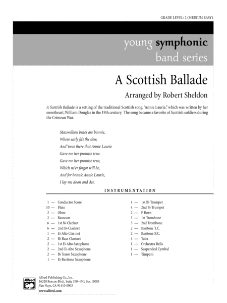 A Scottish Ballade: Score