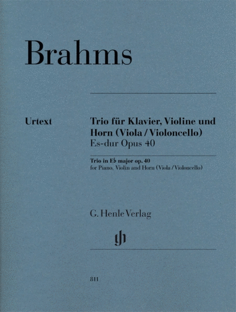 Brahms - Trio E Flat Major Op 40 Piano/Violin/Horn