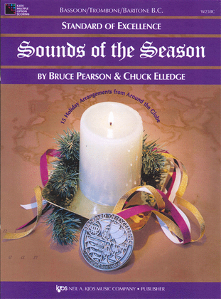 Book cover for Standard of Excellence: Sounds of the Season-Bassoon/Trombone/Baritone B.C.