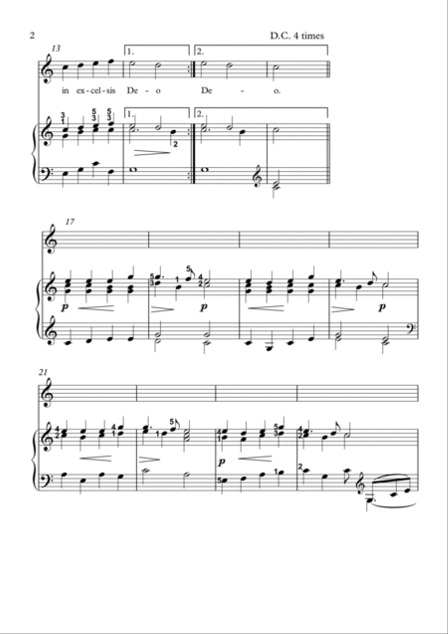 Christmas Carols piano Piano Solo scores gallery preview page 3