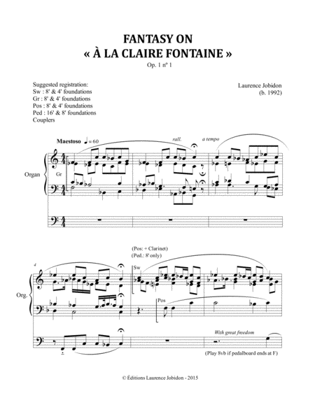 Fantasy on "À la Claire Fontaine" image number null