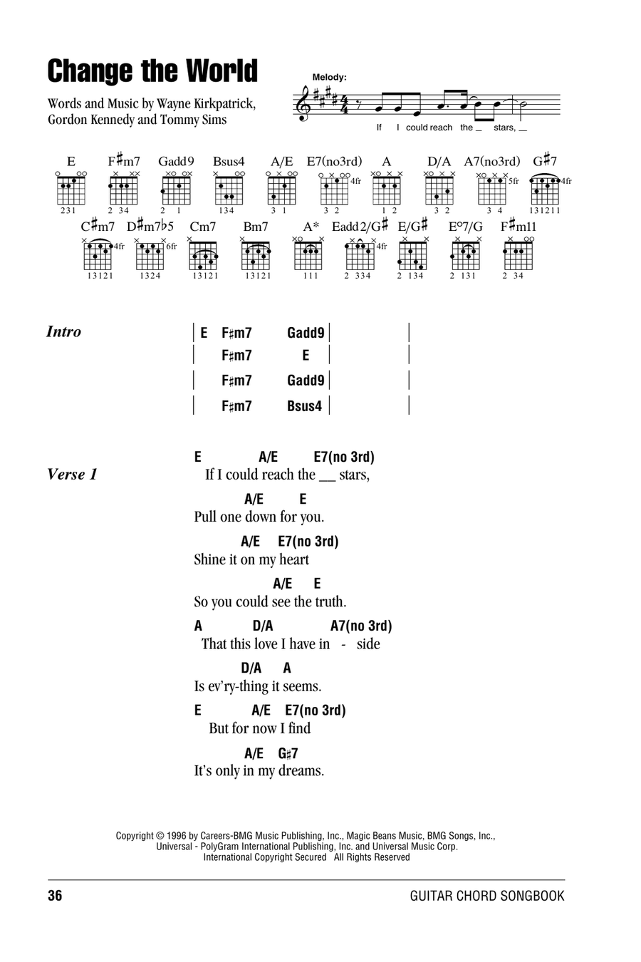 Change The World Acoustic Guitar scores gallery preview page 1