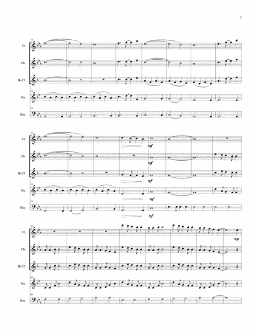 Now We Are Free Now We Are Free Woodwind Quintet scores gallery preview page 5