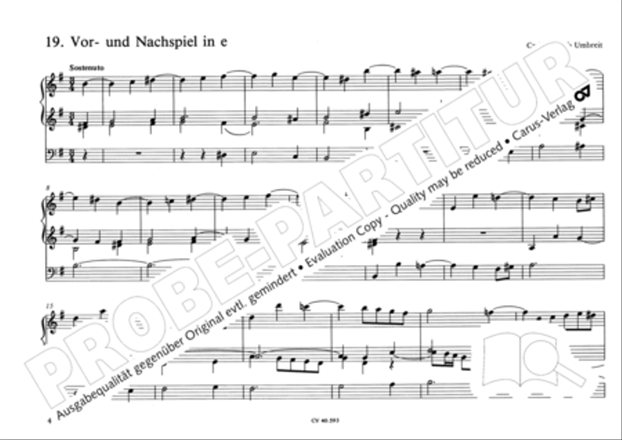 Free Organ Music from the Romantic Period, Vol. I (Freie Orgelmusik der Romantik, Band I)