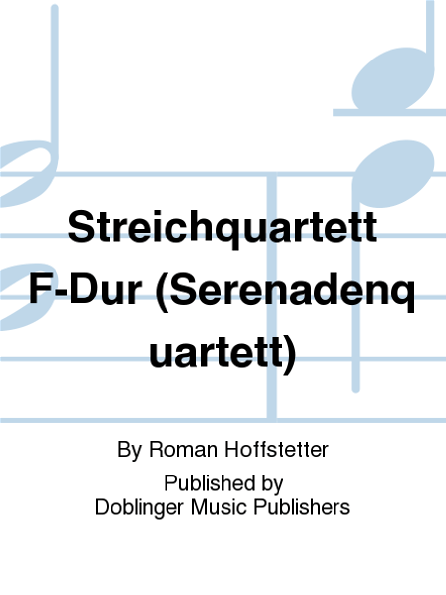 Streichquartett F-Dur (Serenadenquartett) String Quartet scores gallery preview page 1