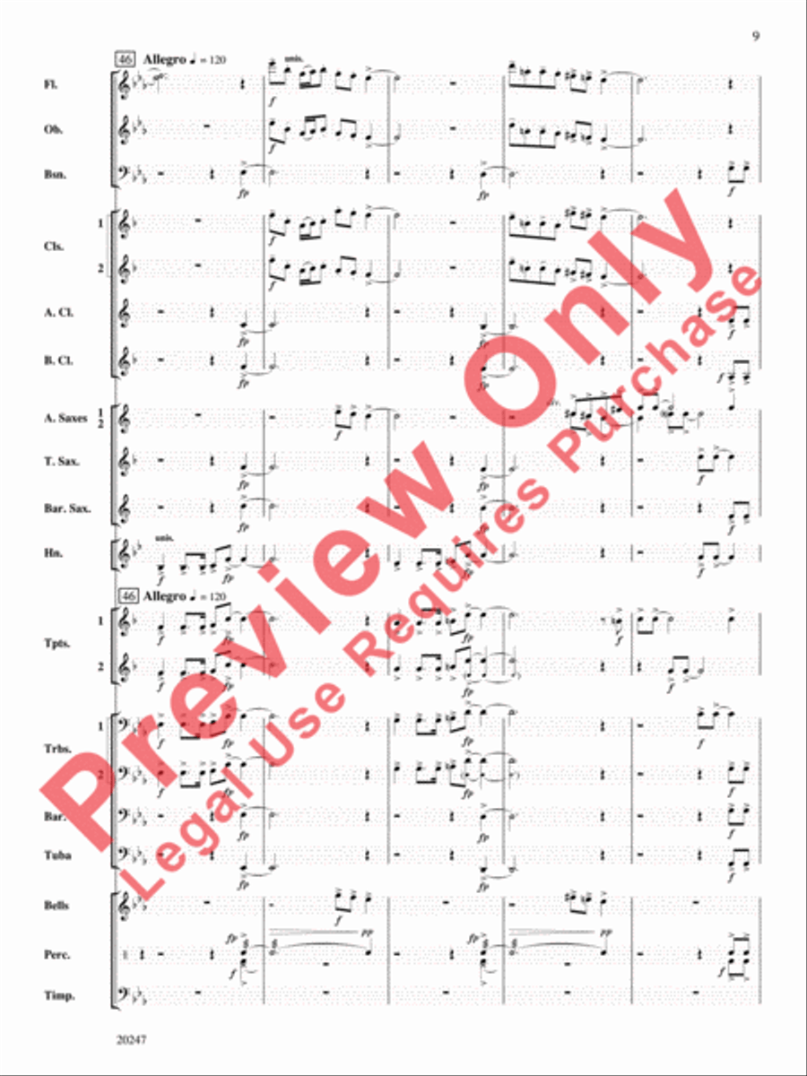 Prairie Schooner Prairie Schooner Concert Band scores gallery preview page 10