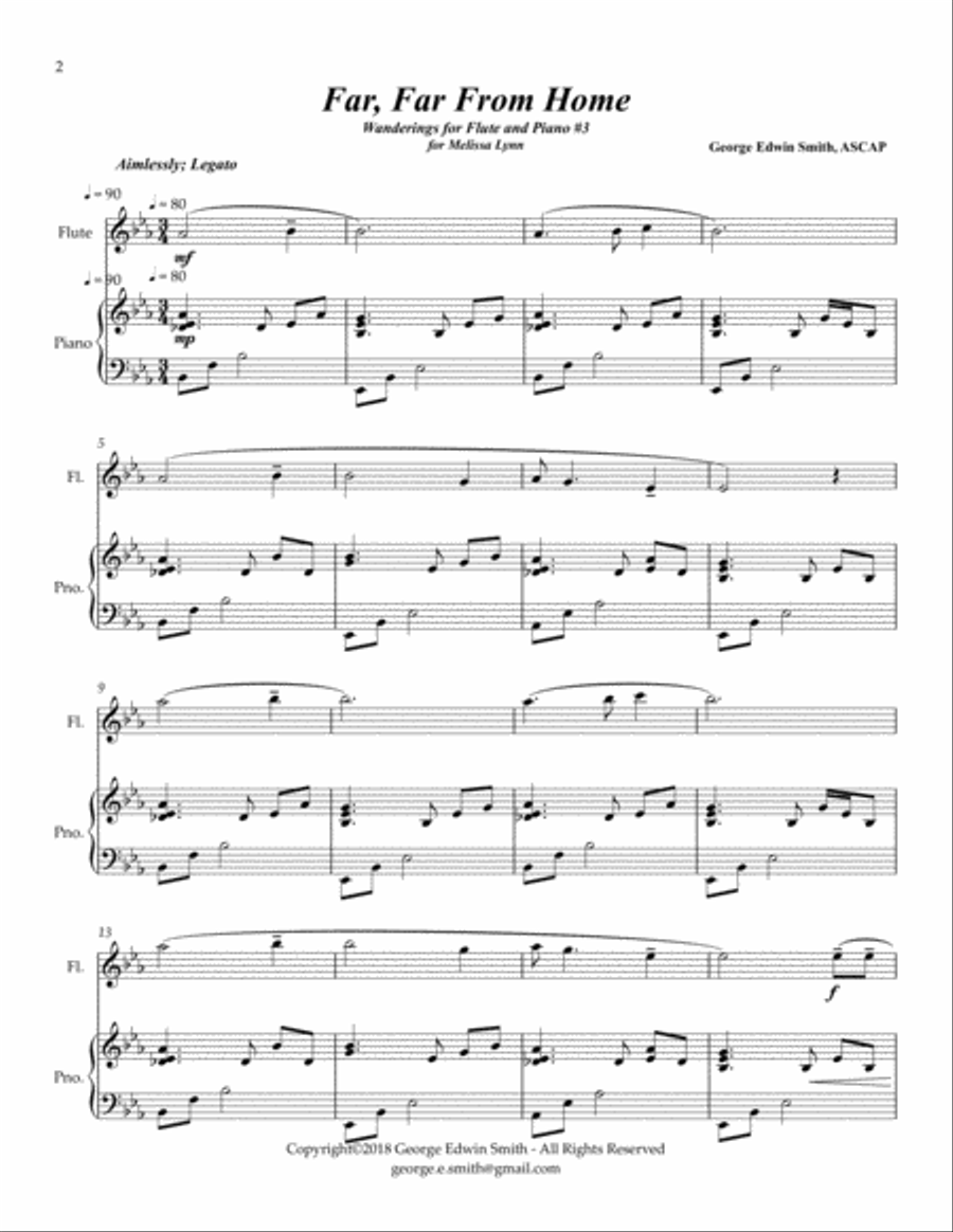 Far, Far From Home Far, Far From Home Flute Solo scores gallery preview page 2