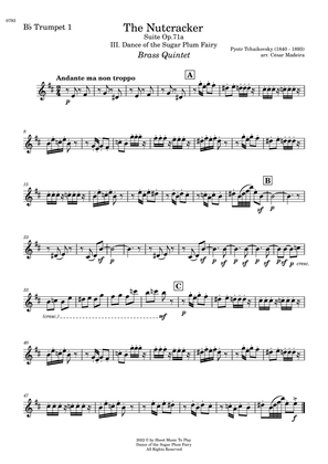 Dance of the Sugar Plum Fairy - Brass Quintet (Individual Parts)