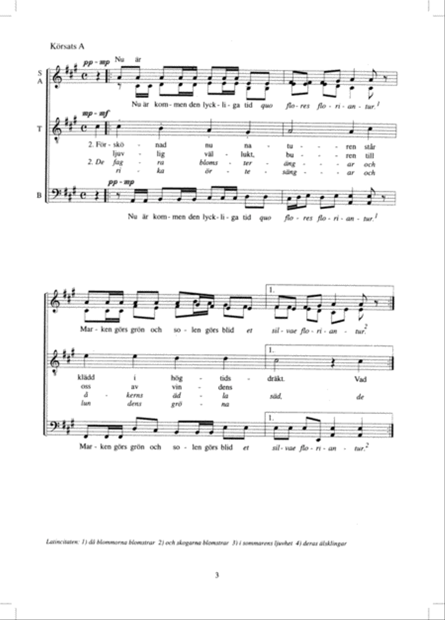 Den blida vår är inne 4-Part scores gallery preview page 3