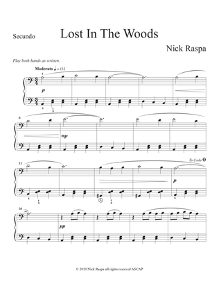 Book cover for Lost in the Woods (1 piano 4 hands) Secundo