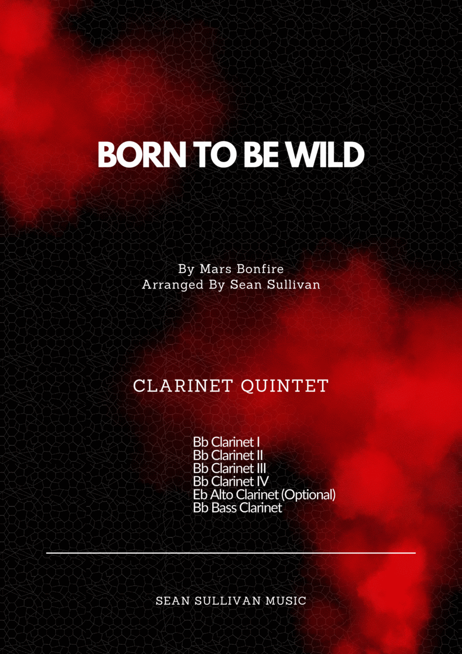 Born To Be Wild Clarinet Quintet scores gallery preview page 1