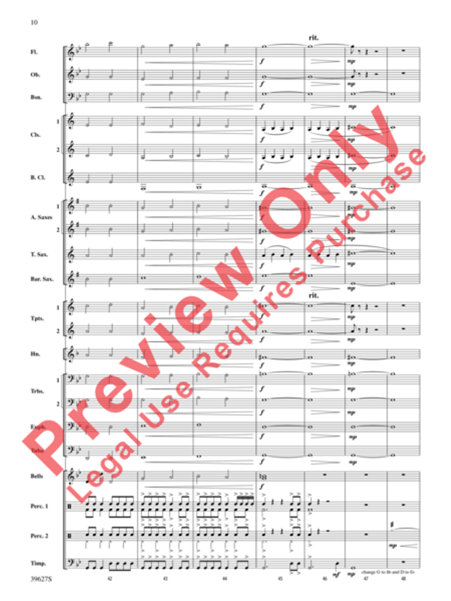 Flash Flood Concert Band scores gallery preview page 25