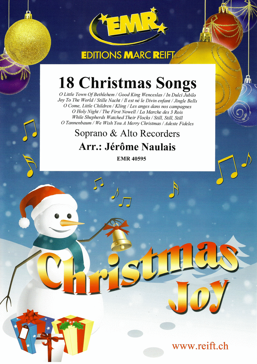 18 Christmas Songs 18 Christmas Songs Soprano Recorder scores gallery preview page 1