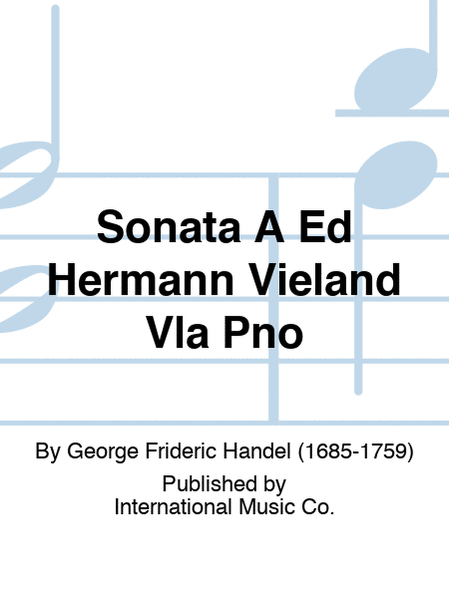 Sonata A Ed Hermann Vieland Vla Pno