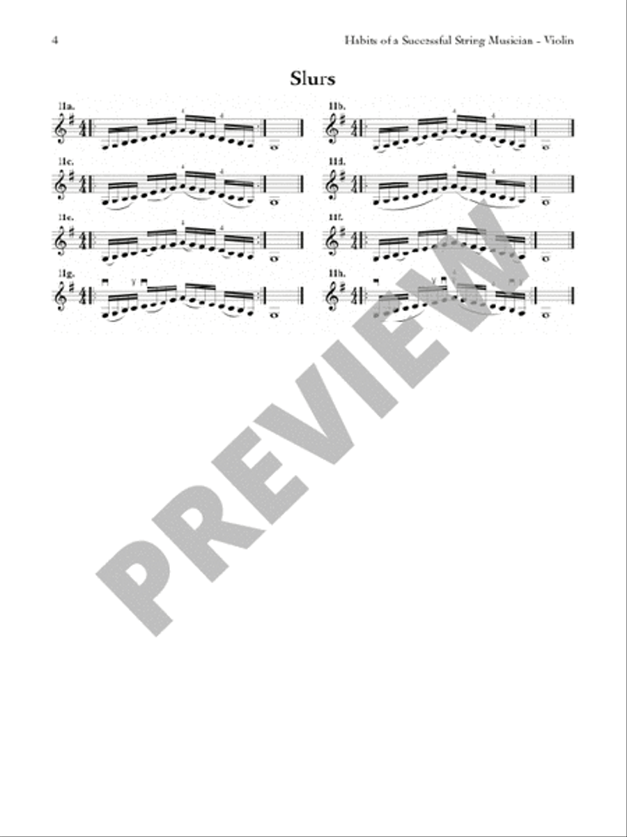 Habits of a Successful String Musician - Violin Violin scores gallery preview page 7