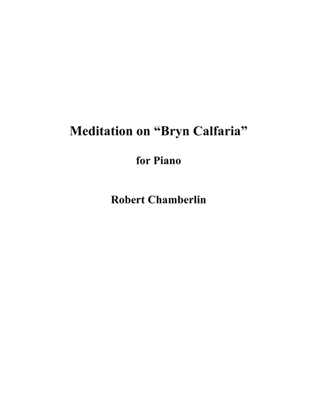 Meditation on "Bryn Calfaria" for Piano