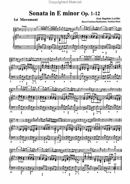 Sonata in E minor, Op. 1-12 image number null