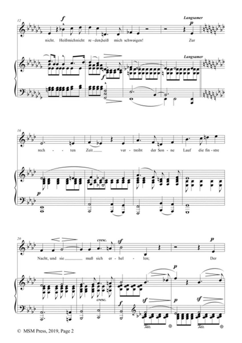 Schumann-Heiß mich nicht reden,heiß mich schweigen,Op.98a No.5 in a♭ minor